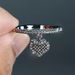 Cao Shi Love Pendant Women's Exquisite Micro Inlaid Zircon Single Ring Shaped Peach Heart Fashion Style_ipsvogv.com