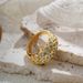 Women’s Jewelry Set Fashion Retro Classic Versatile Oval Full Diamond Ring Gold Light Luxury Fashion Commuter Ring_ipsvogv.com