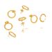 Fashionable And Personalized 14mm Earrings, Stainless Steel Vacuum Plated DIY Circular Handmade Earrings_ipsvogv.com