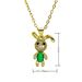 New Arrival Micro Inlaid Zircon Rabbit Carrot Trendy Personality Animal Pendant Necklace Rabbit_ipsvogv.com