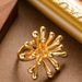 Exaggerated, Fashionable, High Street Style, Personalized Floral Bud Ring With An Open Mouth Design That Does Not Fade_ipsvogv.com