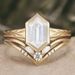 Sanjie 2025 New Jewelry Women's Gold Wheat Ear Shaped Pair Wedding Rectangular Zircon Ring_ipsvogv.com