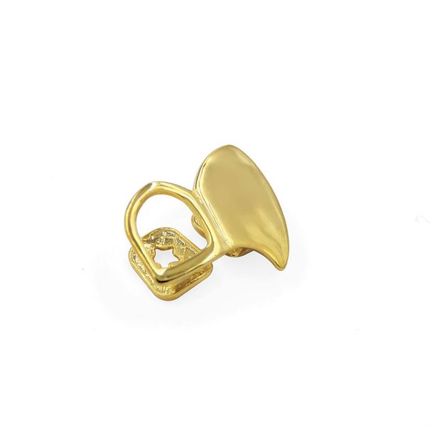 Hip Hop Gold-plated With Two Sharp Teeth, Hollowed Out Braces Props, Halloween Decorations_ipsvogv.com