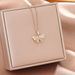 Korean Version Of Light Luxury Diamond Inlaid Butterfly Titanium Steel Necklace, Female Niche Design, Collarbone Chain,_ipsvogv.com
