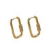 Niche Light Luxury Style Geometric U Shaped Design Earrings Personality Versatile Diamond Earrings_ipsvogv.com