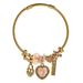 Pan Family's New Fashionable Stainless Steel Couple With Simple Crystal Beads And Love Accessories Pendant Bracelet For_ipsvogv.com