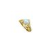 【 Real Gold 】 Crown Pearl Thread Hollow with Adjustable Opening, Simple Handmade Ring, Couple's Pair Ring_ipsvogv.com