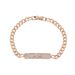 Light Luxury Cuban Chain Full Diamond Button Versatile Champagne Gold Fashion Simple Copper Bracelet_ipsvogv.com