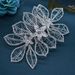 Elegant Handmade Bridal Hair Comb With Intricate Leaf And Alloy Floral Design, Perfect For Weddings And Special Occasions_ipsvogv.com