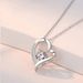 Hot Sale, Love Shaped Necklace For Women, Versatile Moissanite Pendant, Forest Style Clavicle Necklace_ipsvogv.com