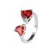 New Trendy Love Diamond Plated Silver Ring For Women's Fashion Versatile Internet Celebrity Same Handmade Jewelry Live_ipsvogv.com