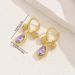 Unisex Geometric Light Luxury Women's Earrings Personality Water Drop High End Sense Inlaid Zircon Design Earrings Ear Buckles_ipsvogv.com