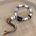 Cat Bead For Girls, Couple Style, A Pair Of Ceramic Bracelets, Cute Best Friend Birthday Gift, Elastic Rope Bracelet_ipsvogv.com
