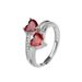 Internet Celebrity Live Streaming New Product, Pigeon Blood Heart Opening Ring, Female Set With Pomegranate Red Zircon,_ipsvogv.com
