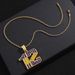 New Full Diamond Necklace Hip Hop Cuban Chain Jewelry Alloy Number 12 Pendant_ipsvogv.com