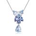 S925 Silver Natural Topaz Necklace Fashion Luxury High Grade Sterling Silver Inlaid Natural Gemstone Necklace Pendant_ipsvogv.com