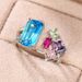 Cao Shi Exaggerates Light Luxury Zircon Open Finger Ring with Small Design, Advanced Sense Ring, Fashionable and_ipsvogv.com