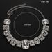 Fashion Geometric Rhinestone Necklace Light Luxury Design Exaggerated Niche Collarbone Chain Cross-border Jewelry Necklace_ipsvogv.com
