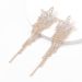 Full Diamond Five-pointed Star Tassel Earrings Women's Super Flash Party Zircon Earrings Modified Face Exaggerated Earrings_ipsvogv.com