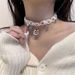 Christmas Necklace Bracelet Personality Sweet Cool Santa Claus Clavicle Chain All Match Necklace And Hand Jewelry_ipsvogv.com