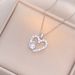 Necklace women's Korean-style ins light luxury heart zircon photo printed pendant fashionable all-match clavicle chain niche love necklace_ipsvogv.com