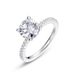 Dazzling Moissanite Engagement Ring S925 Silver Full Of Colored Gemstones Couple Ring Simple And Fashionable_ipsvogv.com