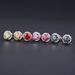 New Flower 0.5ct Colored Moissanite Earrings With Certificate Red Champagne S925 Sterling Silver Gold Plated Earrings_ipsvogv.com