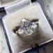 Cao Shi Handpiece 10 * 14mm Oval Zircon Dove Egg Engagement Ring_ipsvogv.com