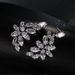 Cao Shi's Advanced Fashion Dinner Zircon Leaf Tassel Earrings with Versatile Style and Leaf Shape Earrings for Women_ipsvogv.com