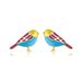 Colorful Bird Brass Real Gold Electroplated Earrings Small Design High End Earrings Fresh And Cute Personality Earrings_ipsvogv.com