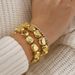 B2967 niche design metal irregular geometric wristband ins style cool high-end water diamond bracelet for women_ipsvogv.com