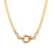 Women's Jewelry Fashion Simple Niche Blade Chain Pendant Stainless Steel Plated K Gold O Shaped NK Chain Spring Buckle Pendant Necklace_ipsvogv.com