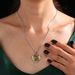 New Gold And Silver Electroplated Bicolor Dog Pendant Alloy Necklace Women's Collarbone Chain Jewelry_ipsvogv.com