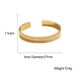 Stainless Steel Bracelet For Women, Non Fading And Adjustable. Women's Exaggerated High-end Hand Jewelry_ipsvogv.com