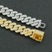 Hip hop full diamond encrypted diamond shaped Cuban chain men's necklace trendy exaggerated and domineering clavicle chain necklace accessories_ipsvogv.com