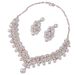 earrings Two-piece Set Bridal Fashion Jewelry Female Birthday Party Pearl Necklace Accessories_ipsvogv.com