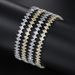 Unisex Fashion Full Diamond Diamond Tennis Bracelet Women Micro Inlaid Zircon Crystal Adjustable Bracelet Accessories_ipsvogv.com