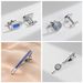 Blue Tie Clip Cufflinks Set Fashion Men's Shirt Sleeve Nail Accessories Cufflinks Tie Clip_ipsvogv.com