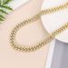 style Full Diamond Alloy 15MM Necklace Accessories Hip Hop Cuban Chain Men's And Women's Jewelry_ipsvogv.com