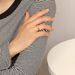 Copper Plated K Gold Diamond Couple Rings Fashion Classic Romantic Hand Jewelry Female Accessories Trend_ipsvogv.com