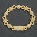 Men’s Jewelry Set Fashion New Hip Hop Bracelet 10mm Eye Cuban Chain Micro Inlaid Zircon Creative Niche Men And Women Hip Hop Accessories_ipsvogv.com