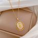Titanium Steel 【 】 Egg Shaped Portrait Diamonds, Light Luxury Temperament, Gorgeous Full Of Diamonds Necklace, Women's 【 】 , Temperament, Necklace,_ipsvogv.com