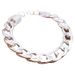 Flat NK For Men 13mm Plated Single Clasp Men's Silver Bracelet Cuban Chain_ipsvogv.com