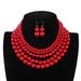 Fashion Style Pearl Jewelry Simple Multi Layer Necklace Pearl Necklace_ipsvogv.com