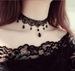 Accessories Women's Neckband Gothic Style Hot Girl Lace Necklace Choker Clavicle Chain Collar_ipsvogv.com