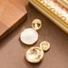 French Style Light Luxury Fashionable Enamel Drop Glaze Morandi Color Earrings, Versatile Women's Temperament, High-end_ipsvogv.com