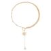 ins Bohemian Sun Flower Pendant Cylindrical Splicing Collarbone Chain Light Luxury Fashion Necklace_ipsvogv.com