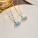 INS Wind Devil's French Drip Oil Pendant Titanium Stainless Steel Eye Necklace_ipsvogv.com
