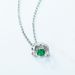 hot Dolphin Smart Clavicle Chain S925 Inlaid Cultivated Emerald Necklace Retro Light Luxury Personality Fashion_ipsvogv.com