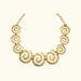 Geometric Spiral Pattern Stainless Steel Gold Plated Fashion Personalized Necklace_ipsvogv.com